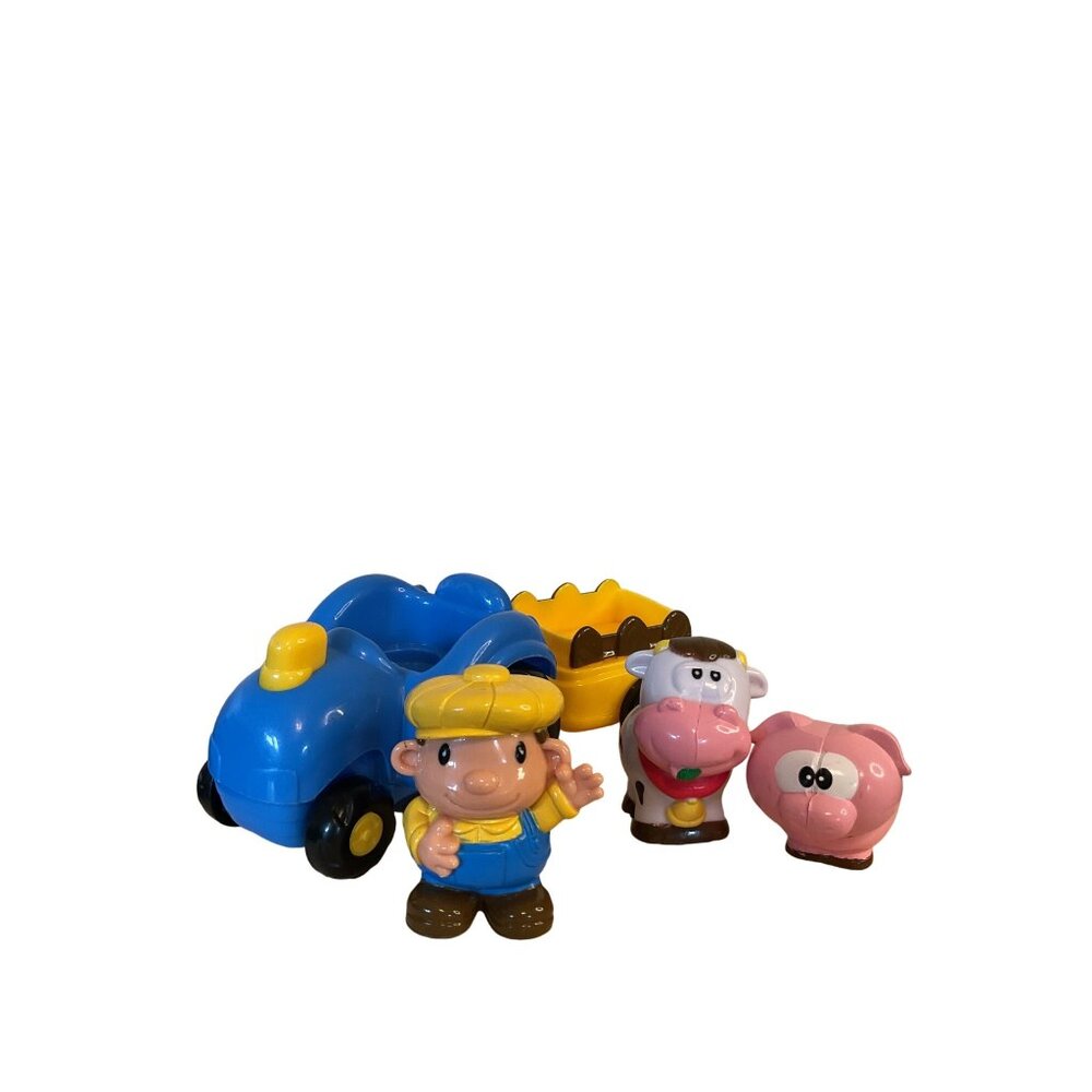 Keenway My Little Farmer Tractor Pig Cow Action Figures Playset - Picture 2 of 3